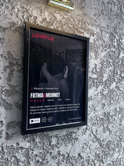 Kişiye özel Loveflix fotoğraflı sevgili tablosu