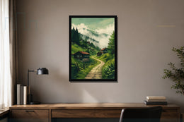 Karadeniz Yaylası çerçeveli tablo mockup 2