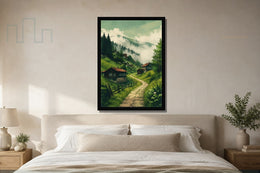 Karadeniz Yaylası çerçeveli tablo mockup 3